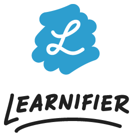 Learnifier Text + Blue Icon Logo - PNG SMALL - 250px